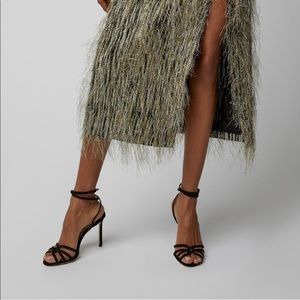 Jimmy Choo Mimi strappy heels sparkle- never worn